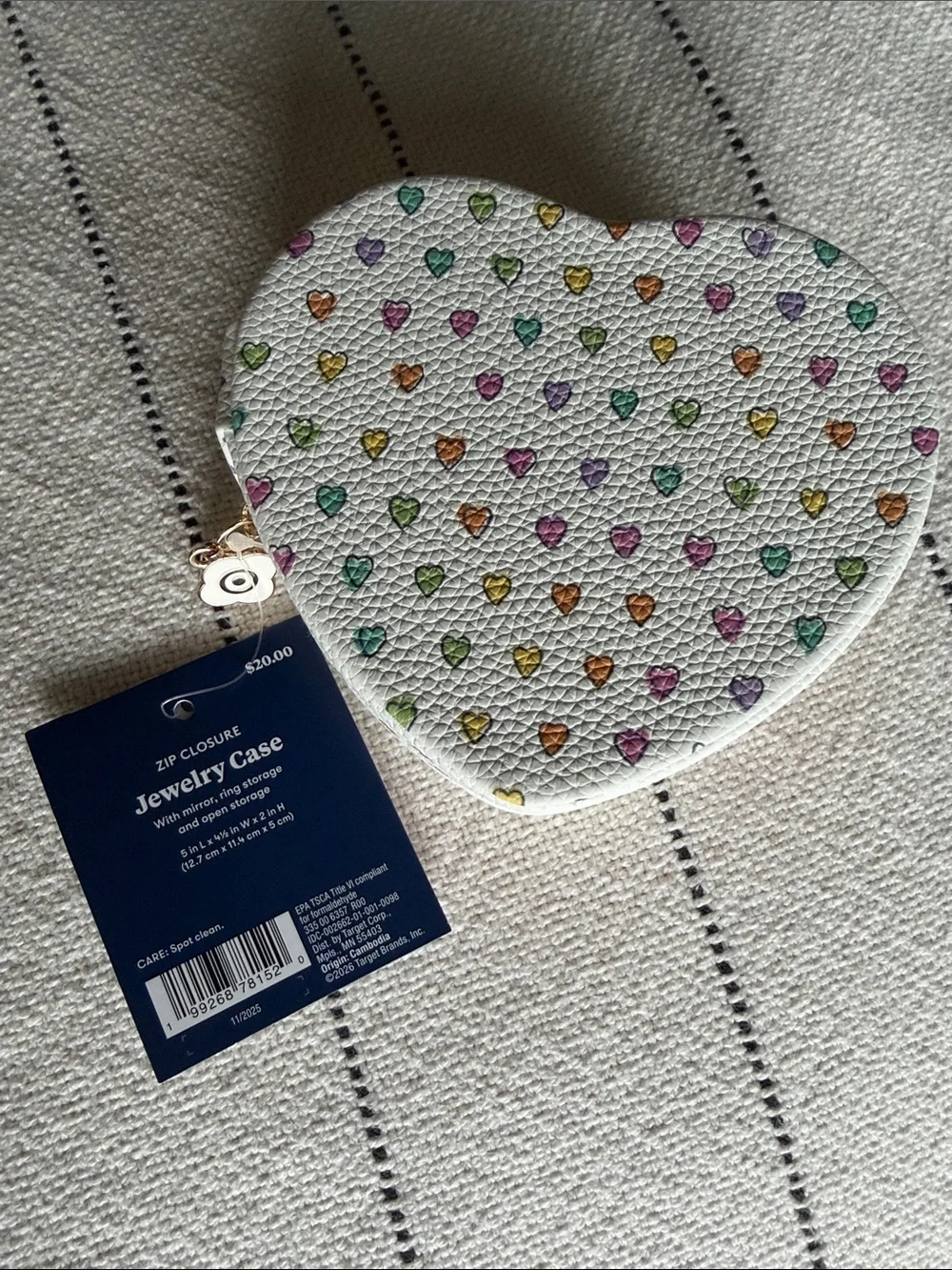 NWT Roller Rabbit x Target Zip-closure Jewelry Case